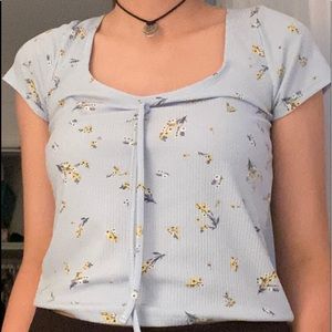 pacsun floral blouse